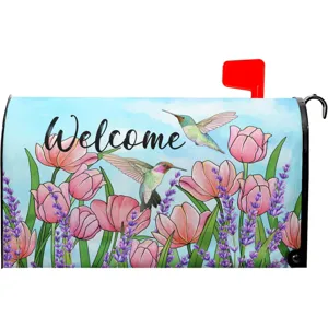 Outdoor Magnetische Briefkastenabdeckung Wasserdicht Blumen Mail Box Wrap Standardgröße Dekorative Briefkasten Aufkleber Garten Dekor