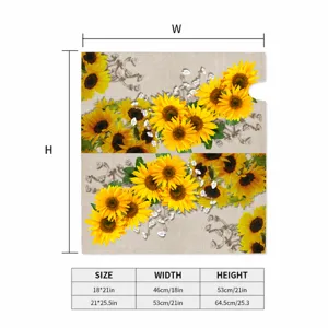 Frühling Blumen Briefkasten Abdeckung dekorative Wickel Größentabelle und Maßangaben.