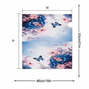Wasserdichte Blumen Outdoor Briefkasten Abdeckung mit Schmetterling Muster 46x53cm