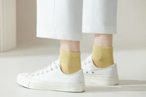 Damen Socken aus reiner Baumwolle mit Netzmuster, atmungsaktiv, dünn für den Sommer.