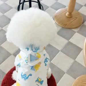 Mignon imperméable dinosaure pour chien vêtements de pluie étanches pour petits chiens chiot