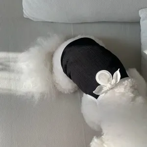 Frühling sommer dünne haustier weste für kleine hunde süße schwarze hundekleidung atmungsaktiv