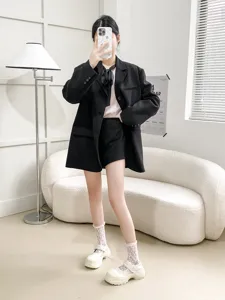 Women ultra-thin sweet lace ruffled mid-tube slouch socks for spring and summer daily wear.