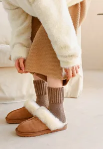 Calcetines de lana gruesa de invierno para mujer, calcetines térmicos cómodos para diario.