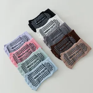 Women Open Toe Split Toe Yoga Pilates Non Slip Athletic Socks Breathable Cotton Anti Skid Sports Socks For Fitness