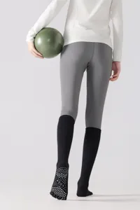 Professional five-toe grip yoga socks long pilates knee high athletic compression socks for women