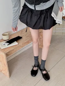 Einfarbige kurze Steigbügelsocken Damen Sommer dünn atmungsaktive Baumwolle Beinstulpen Alltag