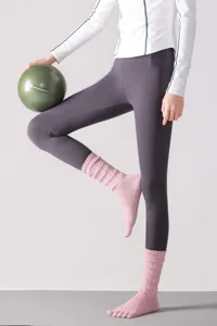 Calzini da yoga a cinque dita da donna pilates antiscivolo fitness sportivi nuovi