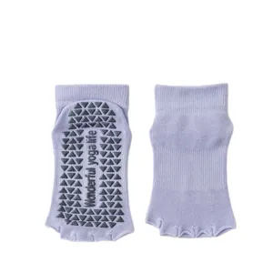 Open toe five toe yoga socks non slip grip pilates fitness sports socks for women pair
