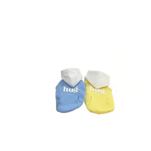 Cute dog hoodie spring summer pet clothes cute puppy cat apparel with pocket and hood