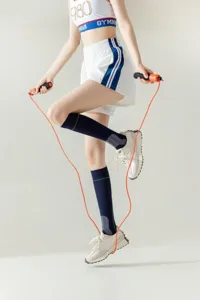 Women long sports socks winter fashion knee high socks slimming functional athletic socks detail