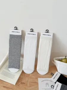 Detailansicht Damen Sommer einfarbige Steigbügelsocken atmungsaktive Baumwollbeinstulpen