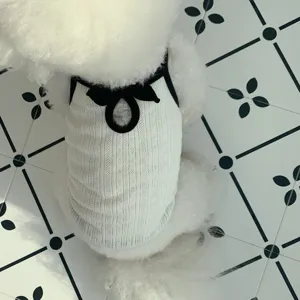 Frühling Sommer atmungsaktive Haustierweste für kleine Hunde Katzen süßer Strick Cami.