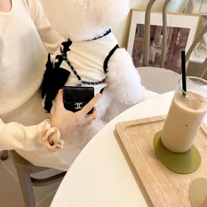 Detailed view of the chic bow pet dress designed for small dogs like Bichon and Pomeranian.