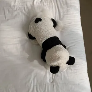 Winter pet panda costume for small dogs and cats, warm fleece puppy coat and apparel.