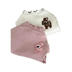 Schattig huisdier t-shirt met hertenborduursel, ademende kanten kleding voor kleine honden katten.