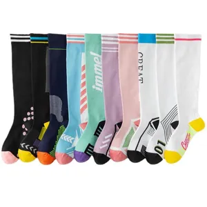 Women's over-the-calf long socks autumn winter sports functional fashionable knee-high socks
