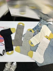 Women's thin breathable stirrup leg warmers knitted mesh solid color calf socks for spring summer
