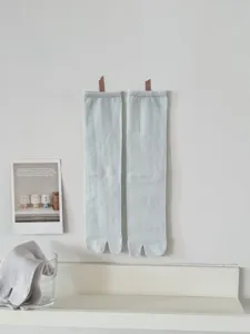 Solid color thin cotton split toe socks for women, minimalist detail showing comfort.