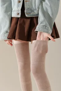 Dames lange over-de-knie gebreide sokken winter warme dij hoge laars sokken dagelijks