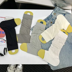 Women thin breathable stirrup leg warmers knitted sun protection calf socks spring summer mesh