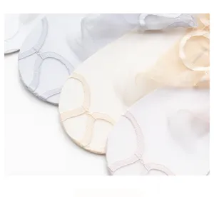 Women sheer lace mesh ankle socks with delicate embroidered floral pattern for summer spring.