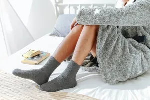 Heren dikke pluche koraal fleece winter warme slaap sokken gezellig zacht comfort fijn