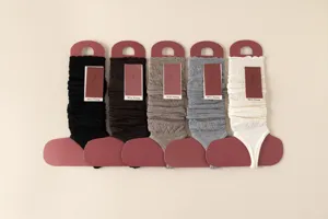 Women ballet style superfine wool stirrup leg warmers autumn winter hollow knit stacked socks