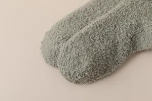 Soft coral fleece winter warm socks for cozy home sleeping, thick plush daily design.