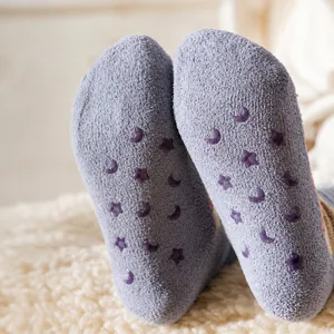Thickened coral fleece anti-slip warm fuzzy socks for women home winter floor wear