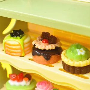 Ciondoli in Resina a Forma di Torta alla Crema di Frutta in Miniatura Accessori DIY Ciondolo Portachiavi Stile Dolce