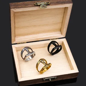 Anillo Martillo de Thor Vintage Hombre Acero Inoxidable Runa Nordica Caja Regalo Set