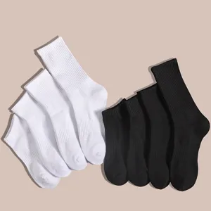 Thickened athletic crew socks for men and women, pure cotton terry bottom sports running socks.