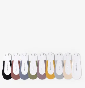 Chaussettes invisibles pour femmes, été respirantes chaussures plates chaussettes.