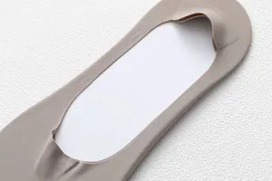 Men breathable invisible low cut boat socks detail, comfortable ice silk cotton daily wear.
