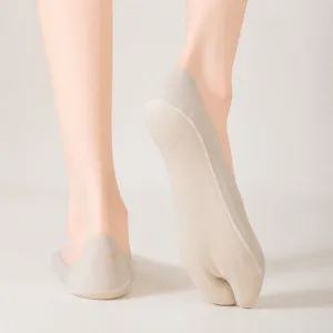 Chaussettes tabi femme été décolleté invisible absorbant antidérapant pour chaussures.