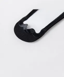 Black invisible boat socks heel reinforcement detail, cotton bottom breathable anti slip.
