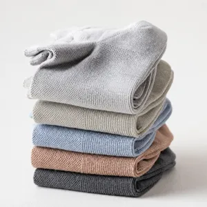 Men's breathable mesh cotton boat socks, comfortable low cut ankle socks in multi colors.