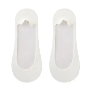 Women's summer ice silk invisible boat socks low cut anti slip shallow mouth cotton socks