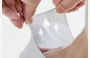 Close-up detail of breathable white mesh fabric for men's short socks, elastic stretch.