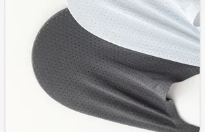 Detailed view of breathable mesh fabric for men's boat socks, soft and lightweight.