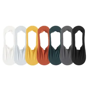 Men's breathable mesh invisible no-show boat socks spring summer multi-color short socks