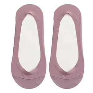 Women's Ice Silk Invisible Socks Summer Thin Low Cut Anti-Slip No Show Socks