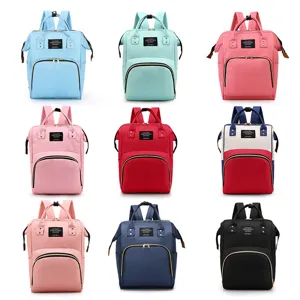 Sac À Langer Grande Capacité Multifonctionnel Imperméable Tissu Oxford Sac À Dos De Voyage Pour Mère Bébé Poches Multiples Casual