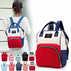 Sac à dos à langer multifonctionnel de grande capacité pour mamans élégantes.