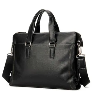 Sac a main vintage en cuir veritable pour homme mallette d'affaires sac bandouliere chic