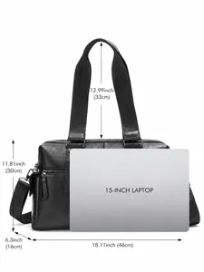 Sac voyage cuir veritable homme ordinateur portable grande capacite mallette