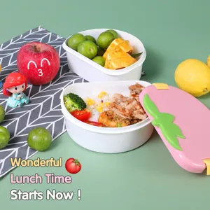 Leukekinder bento lunchbox met vakken, voedselveilige plastic voedselcontainer voor school en reizen.