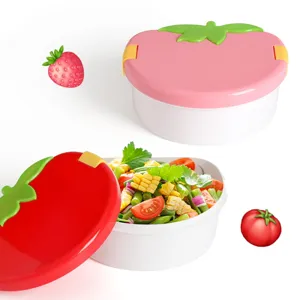 Creatieve aardbei tomaat gevormde kinderen bento lunchbox voedselcontainer voor school
