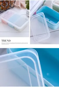Kunststoff Unterteiltes Frischhaltebox Tragbare Bento Box Kueche Kuehlschrank Organizer Behaelter